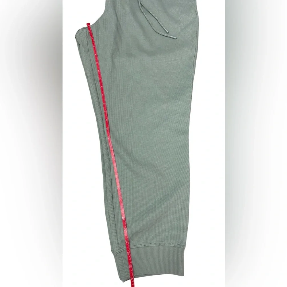 Max & Mia Sage Green XXL Waffle Knit Jogger Pants - Picture 9 of 9